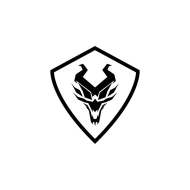 Dragon vektör resimleme logo şablonu