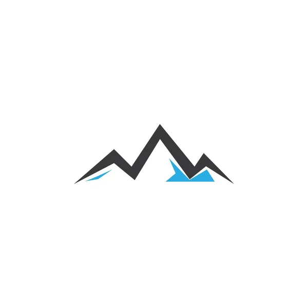 Icono Montaña Logo Plantilla Diseño Ilustración Vectorial — Archivo Imágenes Vectoriales