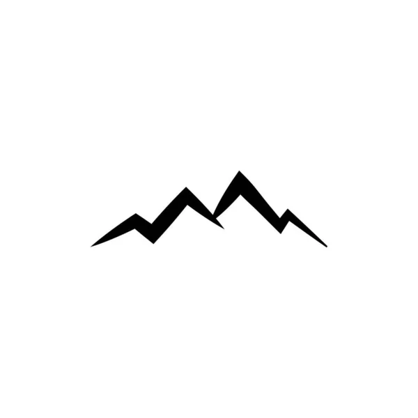 Icono Montaña Logo Plantilla Diseño Ilustración Vectorial — Archivo Imágenes Vectoriales