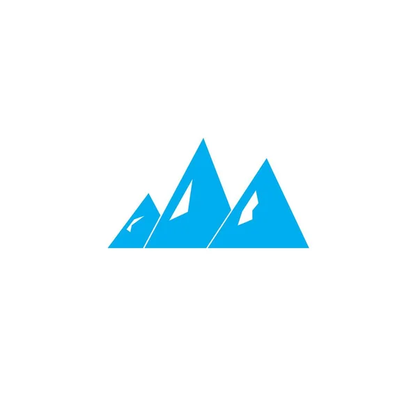 Mountain Icon Logo Template Vector Illustratie Ontwerp — Stockvector