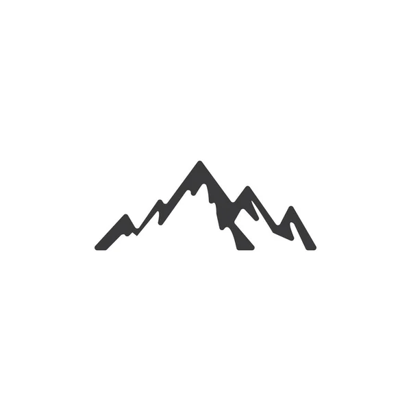 Icona Montagna Logo Template Disegno Illustrazione Vettoriale — Vettoriale Stock