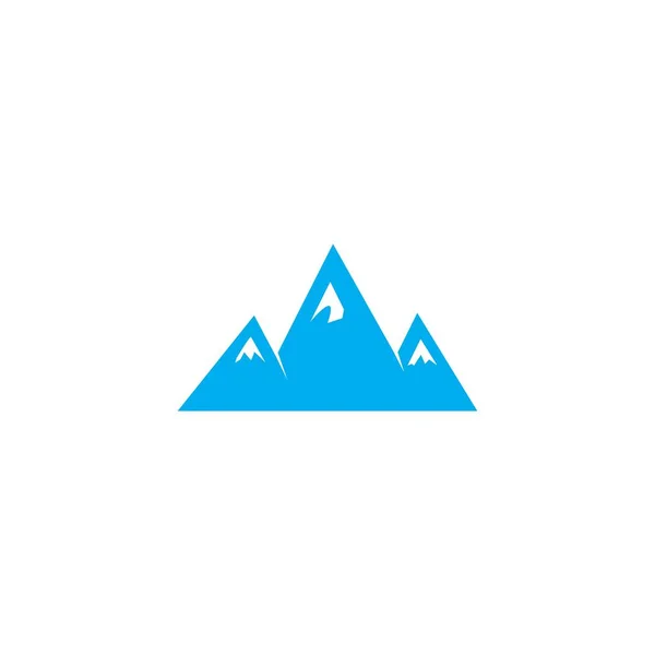 Mountain Icon Logo Template Vector Illustratie Ontwerp — Stockvector