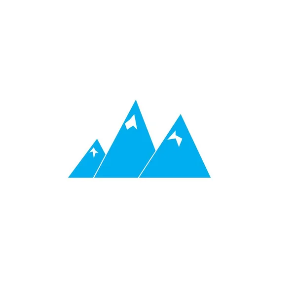 Mountain Ikon Logotyp Mall Vektor Illustration Design — Stock vektor