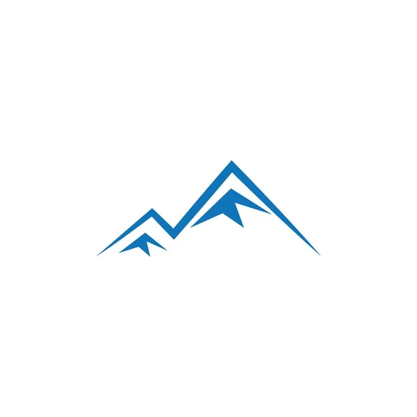 Mountain Icon Logo Template Vector Illustratie Ontwerp — Stockvector