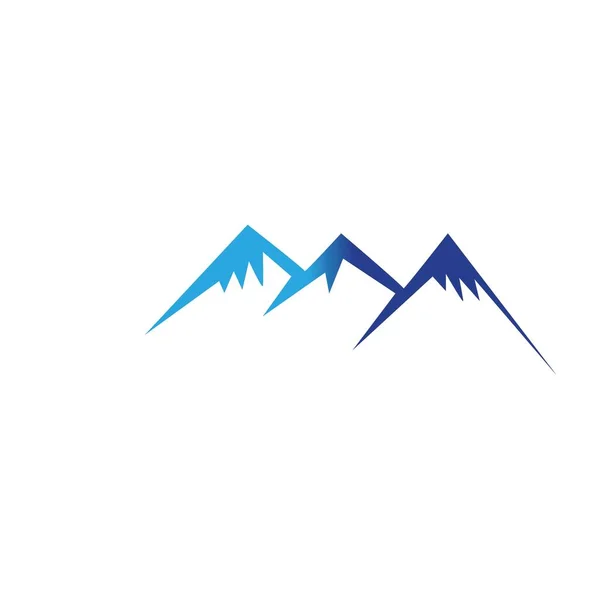 Icona Montagna Logo Template Disegno Illustrazione Vettoriale — Vettoriale Stock