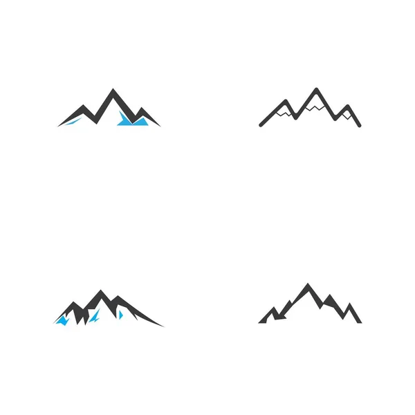 Icône Montagne Logo Modèle Illustration Vectorielle — Image vectorielle