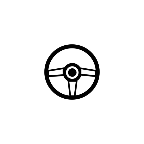 Volante Logo Vettoriale Design Piatto — Vettoriale Stock