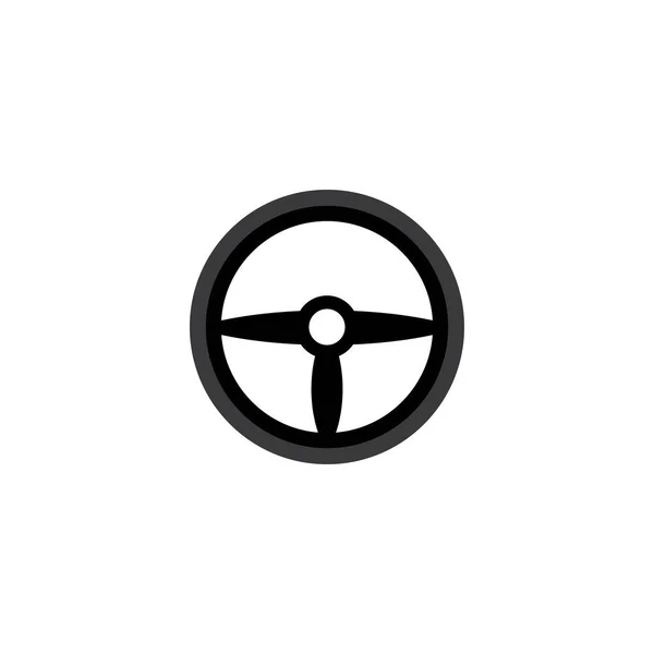 Volante Logotipo Vetor Design Plano —  Vetores de Stock