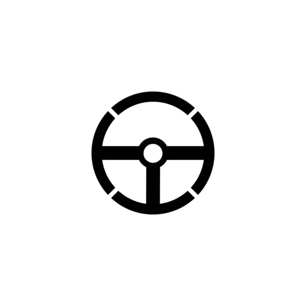 方向盘标志矢量平面设计 — 图库矢量图片