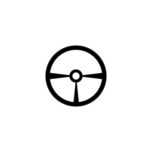 Volante Logotipo Vetor Design Plano — Vetor de Stock