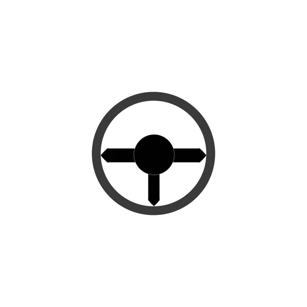 Logo Volanului Vector Design Plat — Vector de stoc