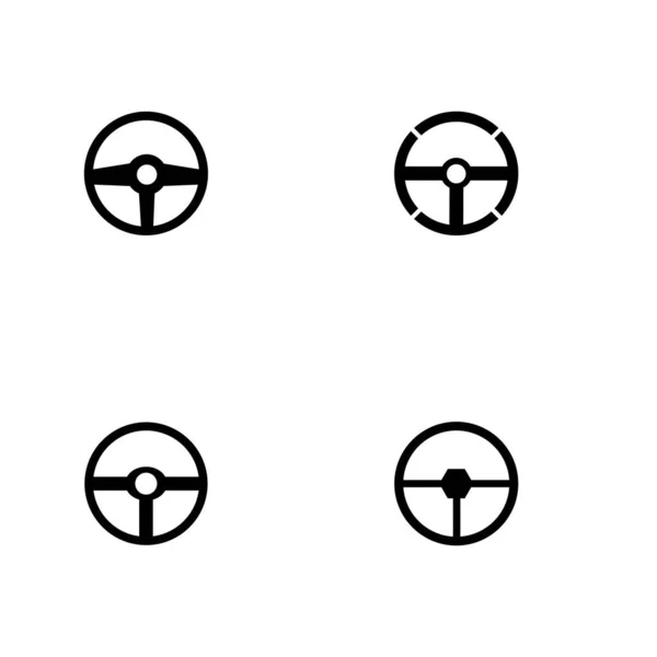 方向盘标志矢量平面设计 — 图库矢量图片