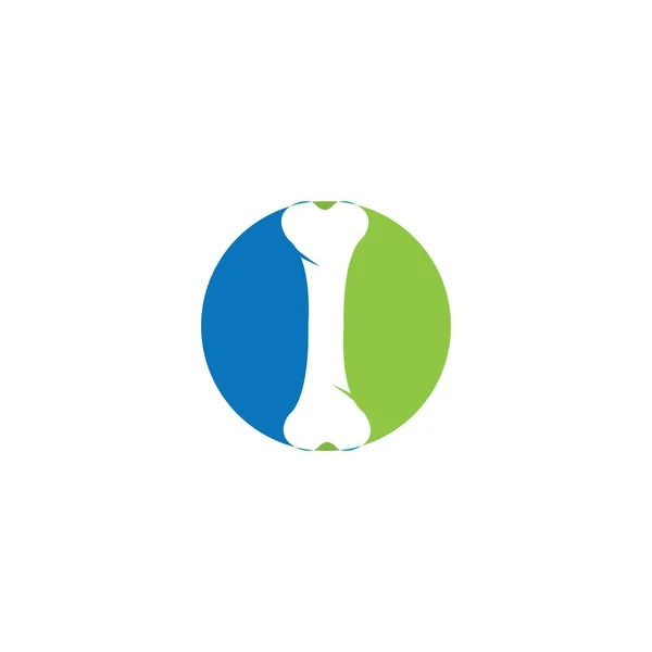 Modelo Vetor Logotipo Ósseo — Vetor de Stock