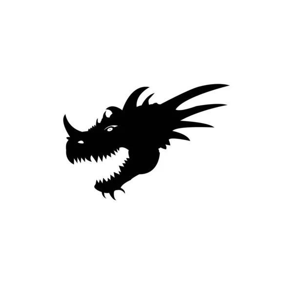 Dragon Vector Icon Illustration Design Logo Template — Stock Vector