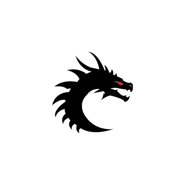 Dragon Wektor Ikona Ilustracja Projekt Szablon Logo — Wektor stockowy