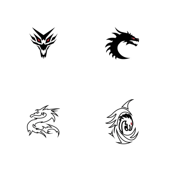 Dragon Vektor Symbol Illustration Design Logo Vorlage — Stockvektor