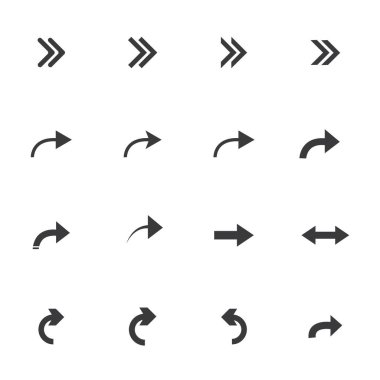 Ok vektör illüstrasyon simgesi Logo Şablonu tasarımı