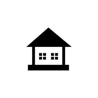 ev simgesi ya da logo izole edilmiş işaret işareti vektör illüstrasyonu - Yüksek kaliteli siyah biçim vektör simgelerinin koleksiyonu