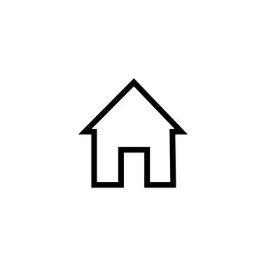 ev simgesi ya da logo izole edilmiş işaret işareti vektör illüstrasyonu - Yüksek kaliteli siyah biçim vektör simgelerinin koleksiyonu