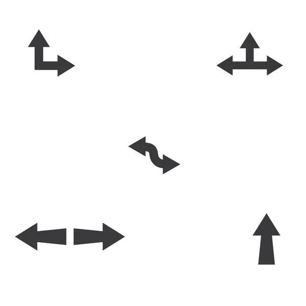 Стрілка Векторні Ілюстрації Значок Логотип Дизайн Шаблону — стоковий вектор