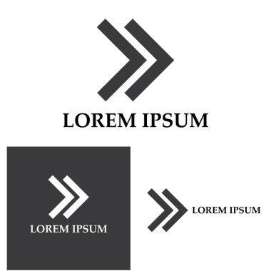 Ok vektör illüstrasyon simgesi Logo Şablonu tasarımı