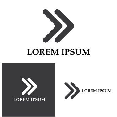 Ok vektör illüstrasyon simgesi Logo Şablonu tasarımı