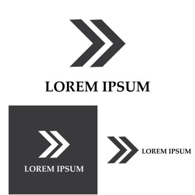 Ok vektör illüstrasyon simgesi Logo Şablonu tasarımı