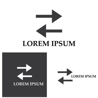 Ok vektör illüstrasyon simgesi Logo Şablonu tasarımı