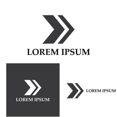 Ok vektör illüstrasyon simgesi Logo Şablonu tasarımı