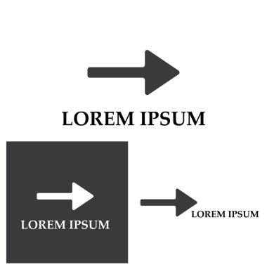 Ok vektör illüstrasyon simgesi Logo Şablonu tasarımı