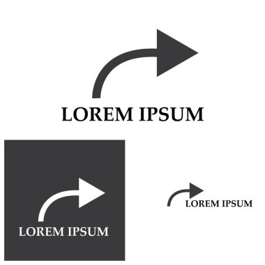 Ok vektör illüstrasyon simgesi Logo Şablonu tasarımı