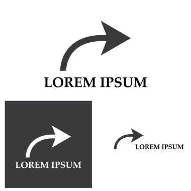 Ok vektör illüstrasyon simgesi Logo Şablonu tasarımı