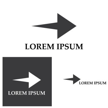 Ok vektör illüstrasyon simgesi Logo Şablonu tasarımı