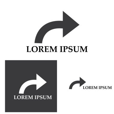 Ok vektör illüstrasyon simgesi Logo Şablonu tasarımı