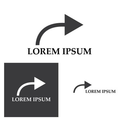 Ok vektör illüstrasyon simgesi Logo Şablonu tasarımı
