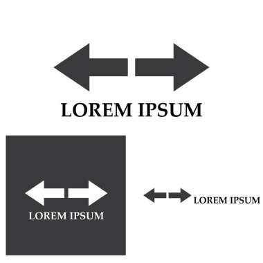 Ok vektör illüstrasyon simgesi Logo Şablonu tasarımı