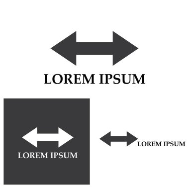 Ok vektör illüstrasyon simgesi Logo Şablonu tasarımı