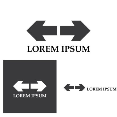 Ok vektör illüstrasyon simgesi Logo Şablonu tasarımı