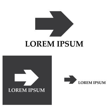 Ok vektör illüstrasyon simgesi Logo Şablonu tasarımı