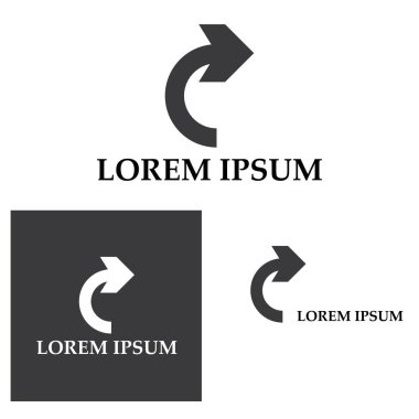 Ok vektör illüstrasyon simgesi Logo Şablonu tasarımı