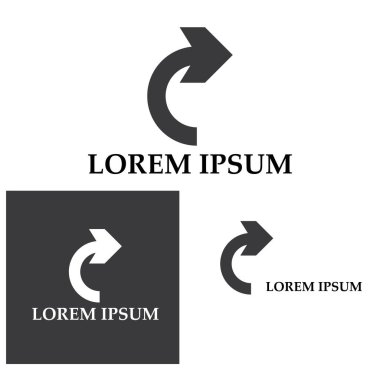 Ok vektör illüstrasyon simgesi Logo Şablonu tasarımı