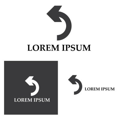 Ok vektör illüstrasyon simgesi Logo Şablonu tasarımı