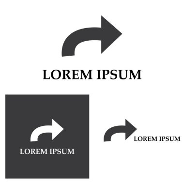 Ok vektör illüstrasyon simgesi Logo Şablonu tasarımı