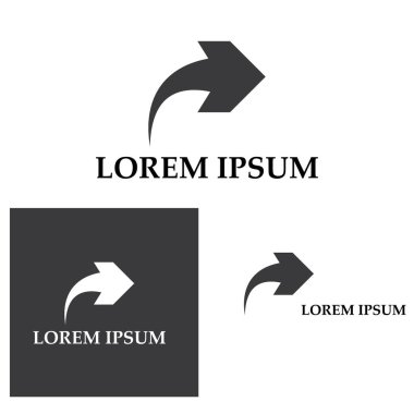 Ok vektör illüstrasyon simgesi Logo Şablonu tasarımı