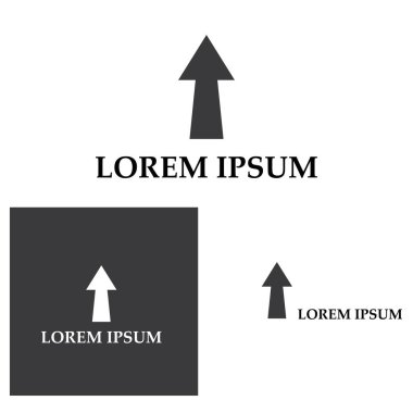 Ok vektör illüstrasyon simgesi Logo Şablonu tasarımı