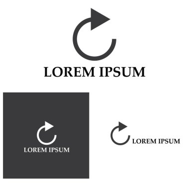 Ok vektör illüstrasyon simgesi Logo Şablonu tasarımı