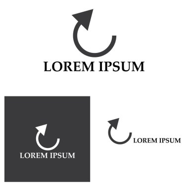 Ok vektör illüstrasyon simgesi Logo Şablonu tasarımı