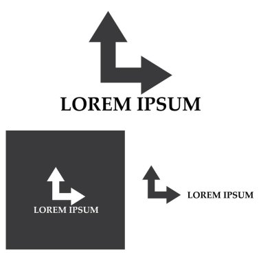 Ok vektör illüstrasyon simgesi Logo Şablonu tasarımı