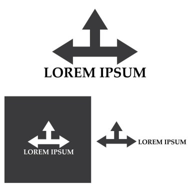 Ok vektör illüstrasyon simgesi Logo Şablonu tasarımı