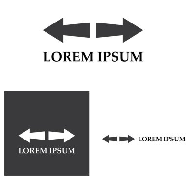 Ok vektör illüstrasyon simgesi Logo Şablonu tasarımı